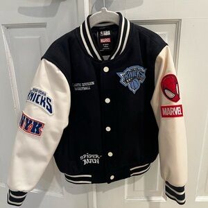 NBA Marvel Kids Jacket - Black and White